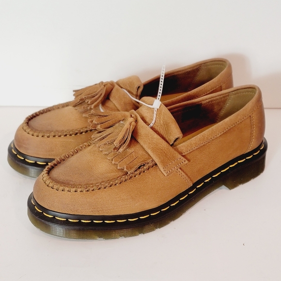 Dr. Martens Shoes - NWT Dr Marten The Original AdrianNubuck Suede Tassel Lug Sole Loafer Size 9